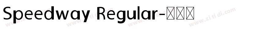 Speedway Regular字体转换